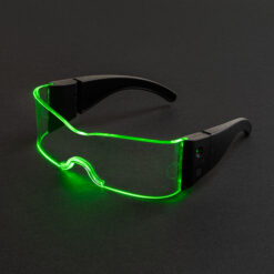 Alternative view of LED bril transparant/zwart