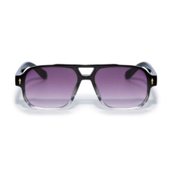 Alternative view of Piloten zonnebril classic zwart/transparant - Met paarse glazen