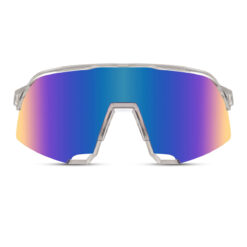 Alternative view of Transparante sport zonnebril met semi randloos montuur - Blauwe glazen