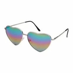 Alternative view of Hartjes partybril | regenboog spiegel lenzen