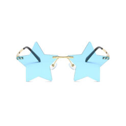 Partybril ster blauw
