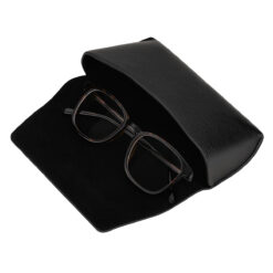 Alternative view of Brillendoosje van Kunstleer – Stevig & Compact – Luxe Bescherming voor Brillen - Zwart