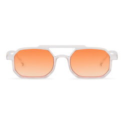 Alternative view of Transparante zonnebril met oranje glazen en uv400 bescherming