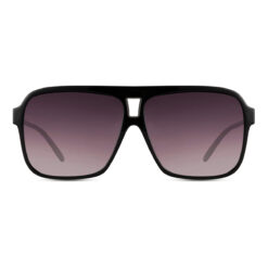 Alternative view of Oversized zonnebril met zwarte gradient glazen en UV400 bescherming