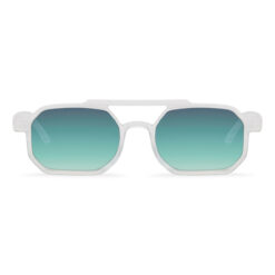 Alternative view of Transparante zonnebril met groene glazen en uv400 bescherming