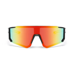 Alternative view of Sport zonnebril voor kinderen met semi randloos montuur en zwarte pootjes - Multicolor glas